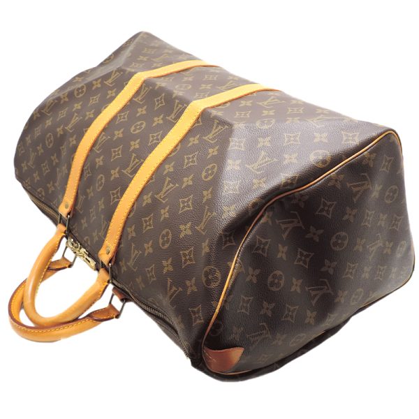 dh79363 4 Louis Vuitton Keepall 50 Monogram Bag Brown