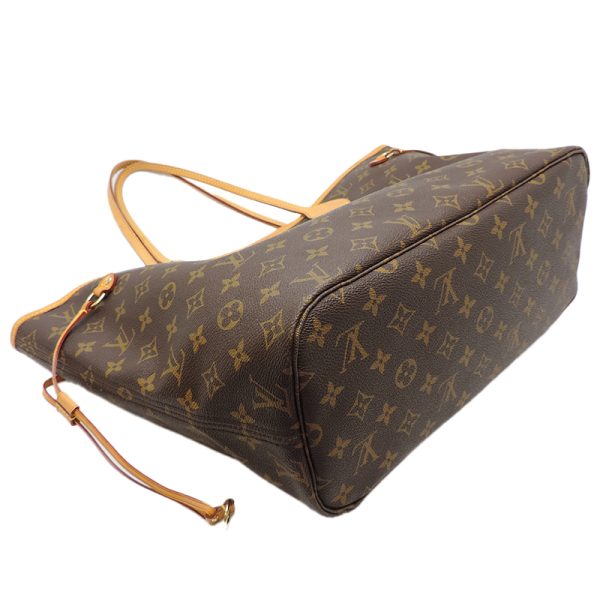 dh79364 3 Louis Vuitton Neverfull MM Monogram Tote Bag Brown