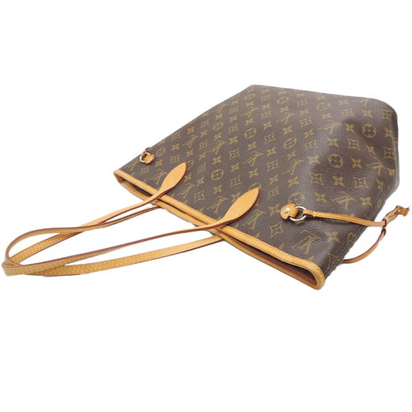 dh79364 4 Louis Vuitton Neverfull MM Monogram Tote Bag Brown