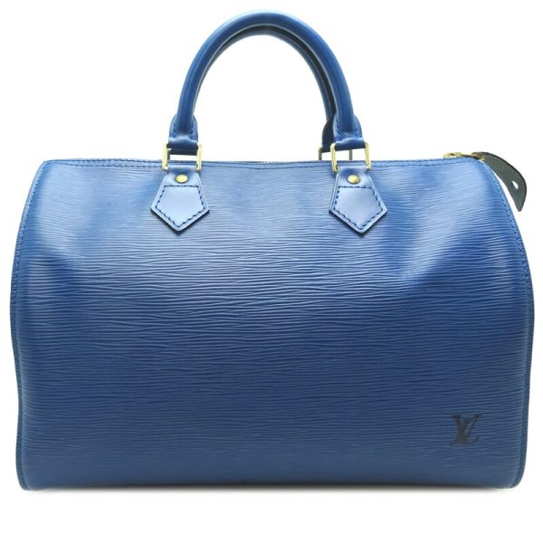 dh79374 2 Louis Vuitton Speedy 30 Epi Bag Blue