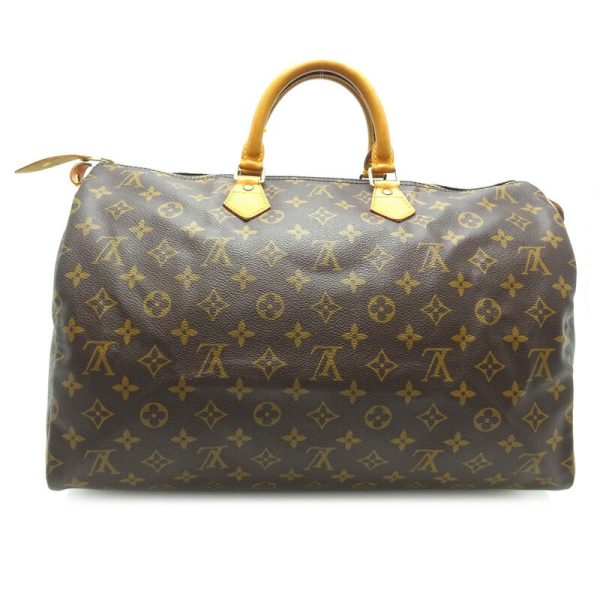 dh79405 2 Louis Vuitton Speedy 40 Monogram Bag Brown