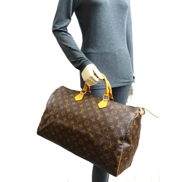 dh79405 8 Louis Vuitton Speedy 40 Monogram Bag Brown