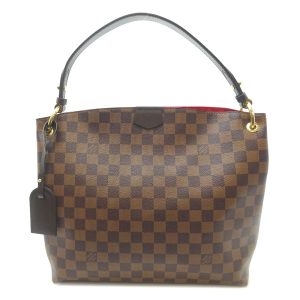 dh79406 1 Louis Vuitton Danube Monogram Shoulder Bag Brown