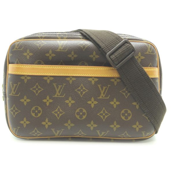 dh79410 1 Louis Vuitton Reporter PM Monogram Shoulder Bag Brown