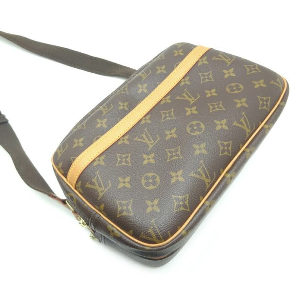 dh79410 3 Louis Vuitton Reporter PM Monogram Shoulder Bag Brown