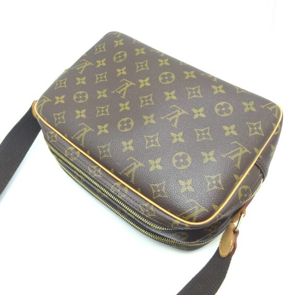 dh79410 4 Louis Vuitton Reporter PM Monogram Shoulder Bag Brown