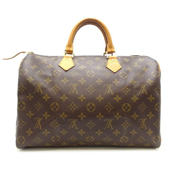 dh79413 1 Louis Vuitton Speedy 35 Monogram Bag Brown