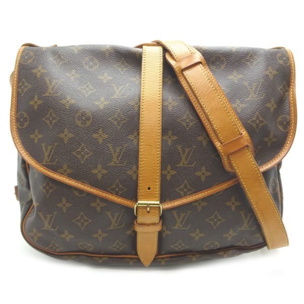 dh79417 1 Louis Vuitton Saumur 35 Monogram Shoulder Bag Brown