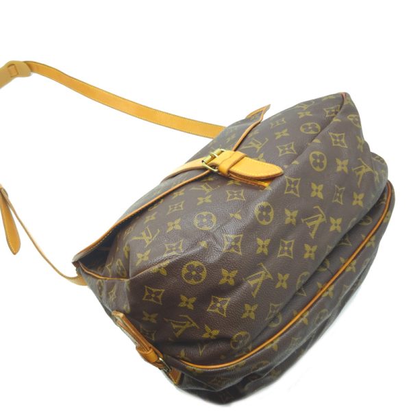 dh79417 3 Louis Vuitton Saumur 35 Monogram Shoulder Bag Brown