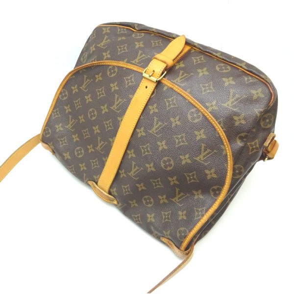 dh79417 4 Louis Vuitton Saumur 35 Monogram Shoulder Bag Brown