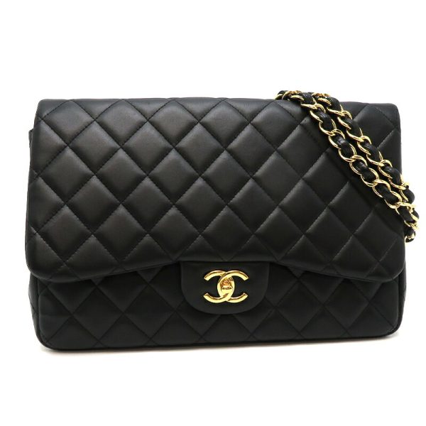 dh79453 1 Chanel Matelasse 30 Chain Lambskin Shoulder Bag Black