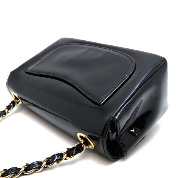 dh79478 4 Chanel Camellia Enamel Chain Enamel Shoulder Bag Black