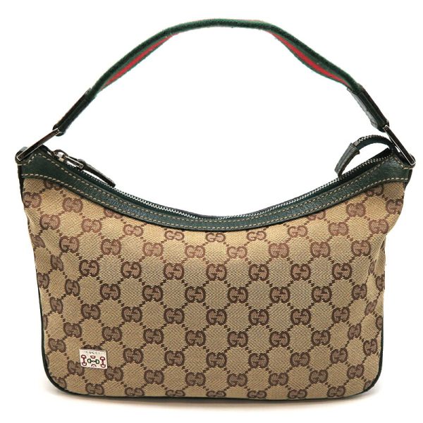 dh79480 1 Gucci Sherry Line One Shoulder GG Bag Brown