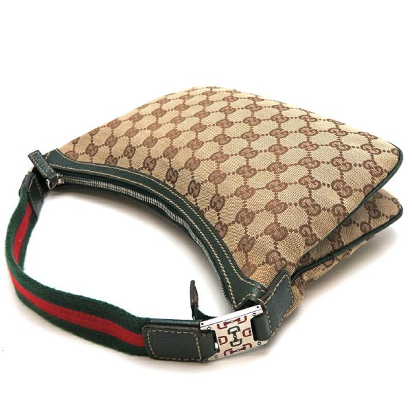 dh79480 4 Gucci Sherry Line One Shoulder GG Bag Brown