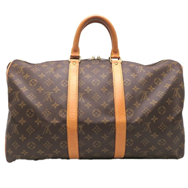 dh79489 2 Louis Vuitton Keepall Bandouliere 45 Monogram Bag Brown