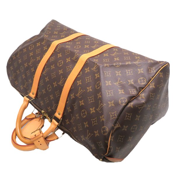 dh79490 4 Louis Vuitton Keepall 50 Monogram Bag Brown