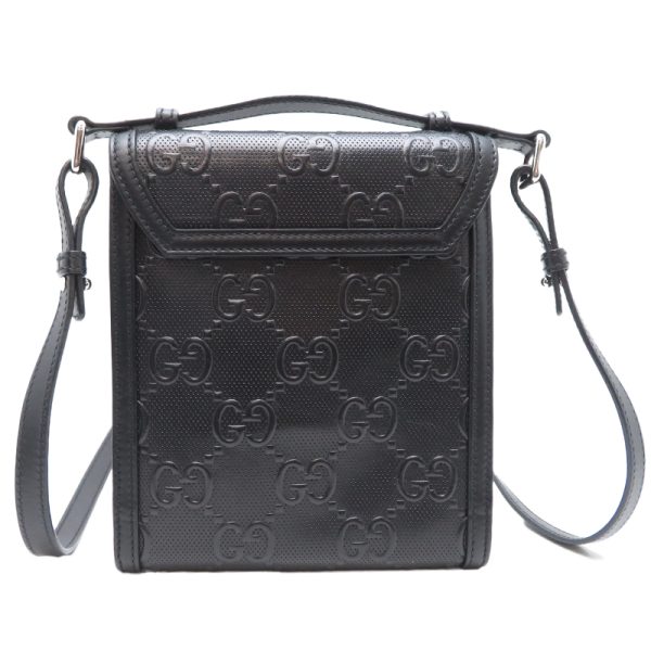 dh79505 2 Gucci Tote GG Messenger Bag Black