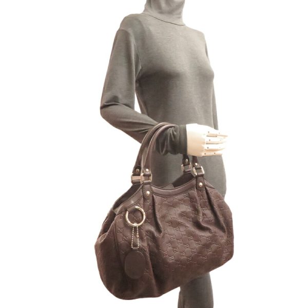 dh79509 9 Gucci Sookie Shima Handbag Brown