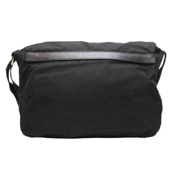 dh79535 2 Prada Nylon Shoulder Bag Black