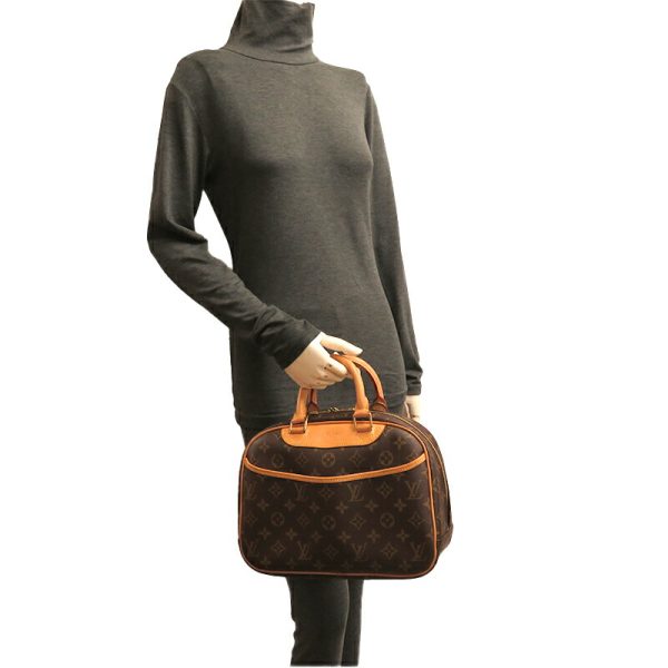 dh79566 9 Louis Vuitton Trouville Monogram Handbag Brown