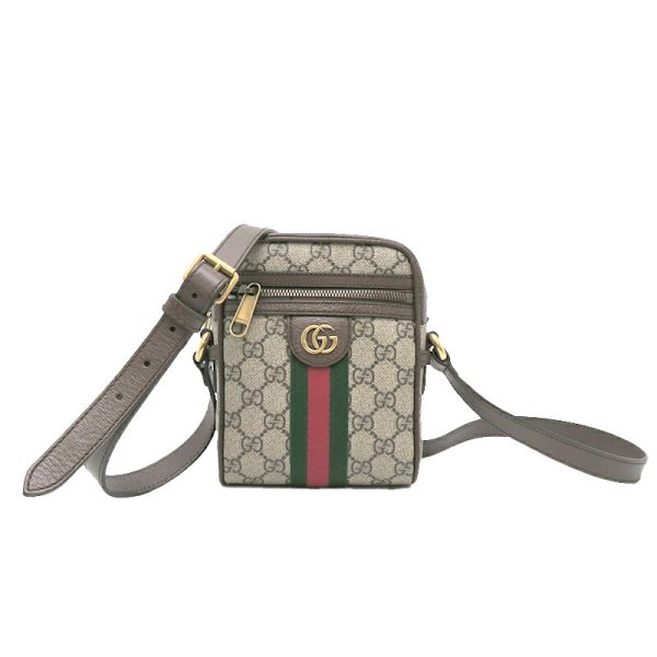 dh79576 1 Gucci Ophidia 2Way GG Supreme Shoulder Bag Brown