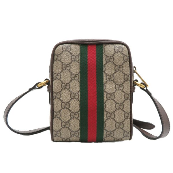 dh79576 2 Gucci Ophidia 2Way GG Supreme Shoulder Bag Brown