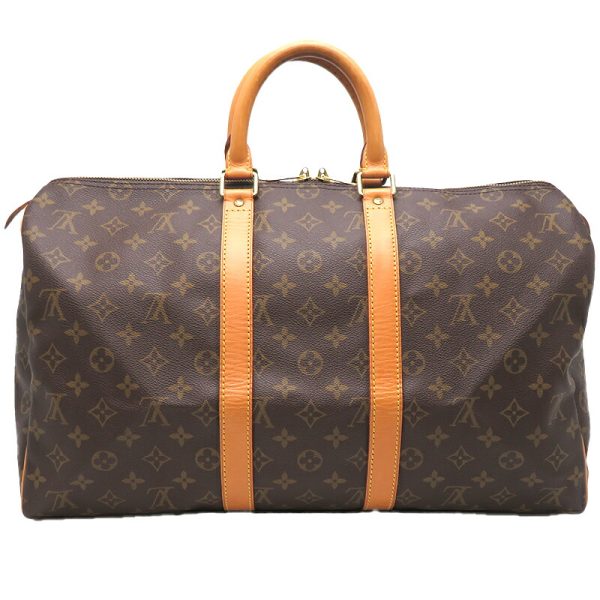 dh79633 2 Louis Vuitton Keepall 45 Monogram Bag Brown