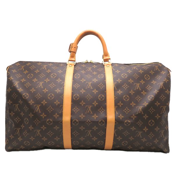 dh79634 2 Louis Vuitton Keepall 55 Monogram Bag Brown