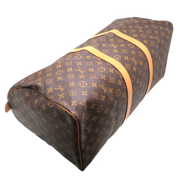 dh79634 3 Louis Vuitton Keepall 55 Monogram Bag Brown