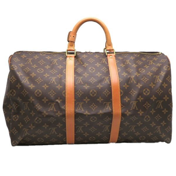 dh79635 2 Louis Vuitton Keepall 50 Monogram Bag Brown