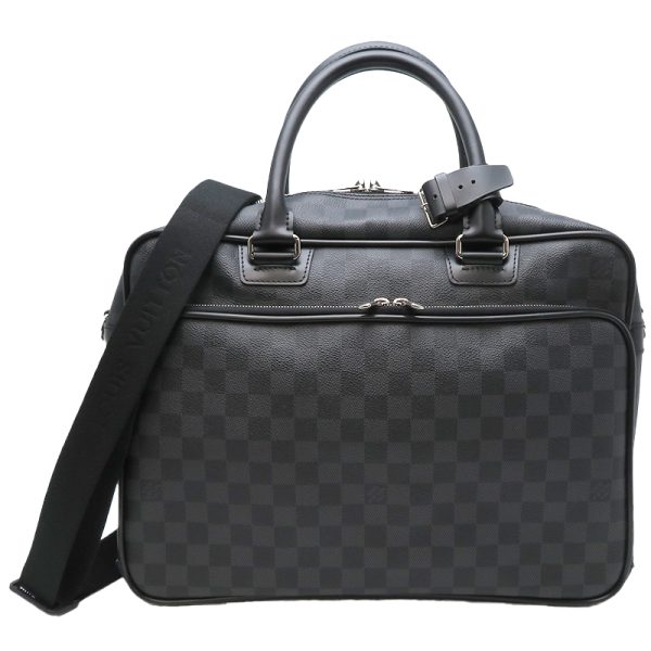 dh79637 1 Louis Vuitton Icar Damier Graphite Shoulder Bag Black