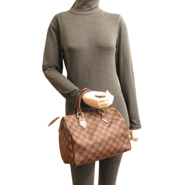 dh79639 9 Louis Vuitton Speedy 25 Damier Handbag Brown