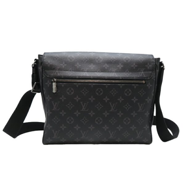 dh79640 2 Louis Vuitton District MM NM Monogram Eclipse Shoulder Bag Black