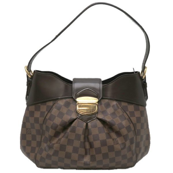 dh79643 1 Louis Vuitton Sistina MM Damier Shoulder Bag Brown