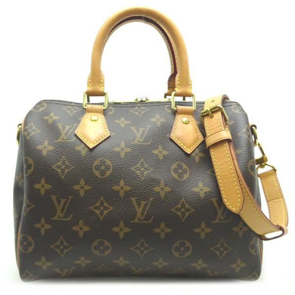 dh79670 2 Louis Vuitton Speedy Bandouliere 25 Monogram Handbag Brown