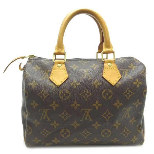 dh79674 2 Louis Vuitton Speedy 25 Monogram Handbag Brown