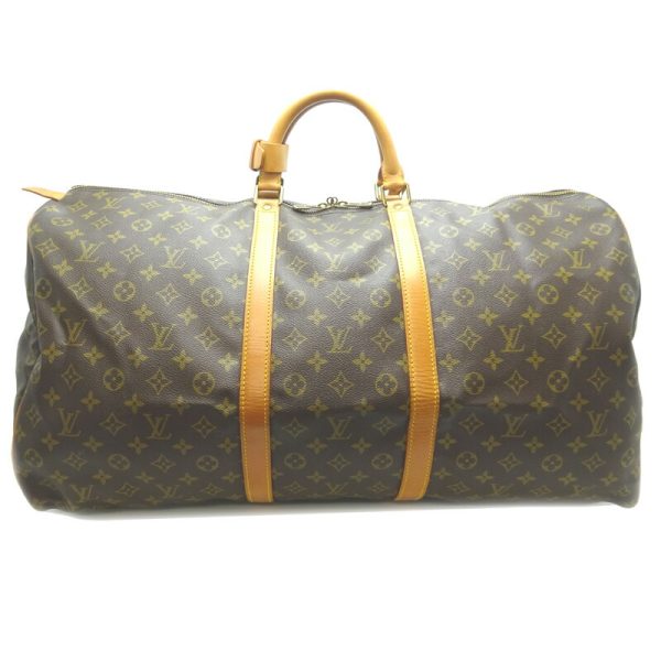 dh79675 2 Louis Vuitton Keepall 60 Monogram Bag Brown