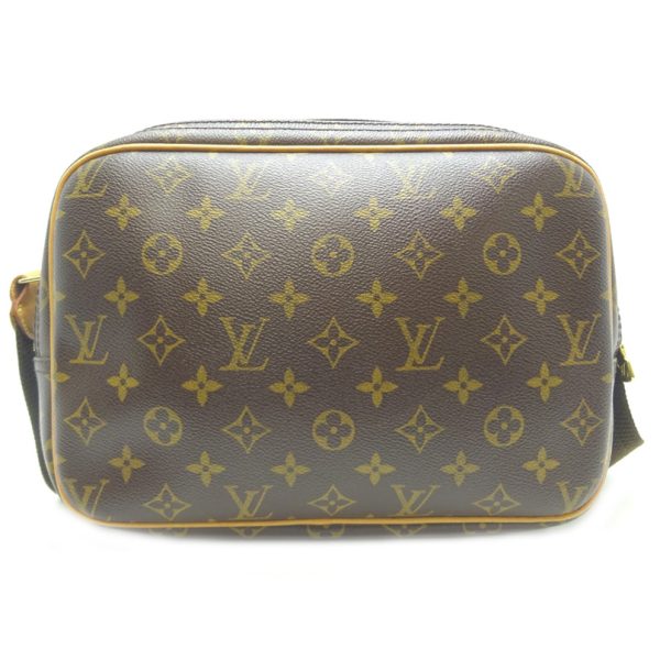 dh79676 2 Louis Vuitton Reporter PM Monogram Shoulder Bag Brown