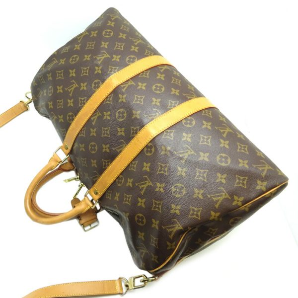 dh79681 4 Louis Vuitton Keepall Bandouliere 45 Monogram Bag Brown