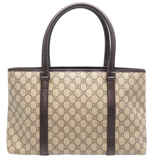 dh79704 2 Gucci Tote GG Supreme Shoulder Bag Brown