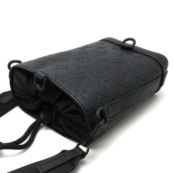 dh79709 4 Louis Vuitton Noe Sling Monogram Shadow Shoulder Bag Black