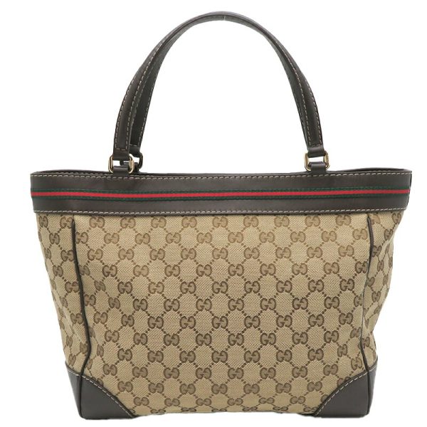 dh79711 2 Gucci Sherry Line GG Tote Bag Brown