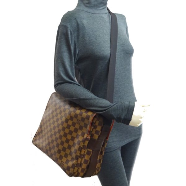 dh79745 9 Louis Vuitton Naviglio Damier Shoulder Bag Brown