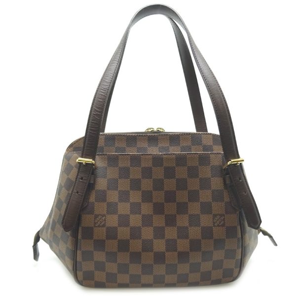 dh79748 2 Louis Vuitton Belem MM Damier Shoulder Bag Brown