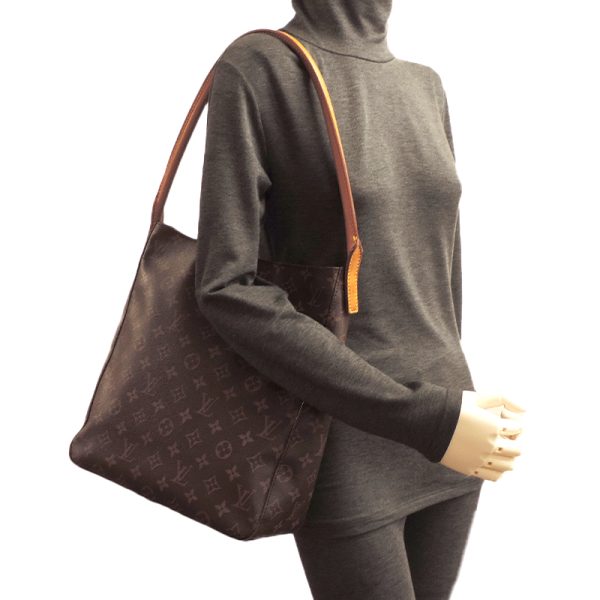 dh79787 8 Louis Vuitton Looping GM Monogram Shoulder Bag Brown