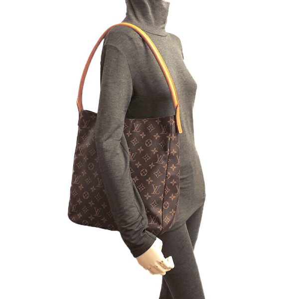 dh79788 9 Louis Vuitton Looping GM Monogram Shoulder Bag Brown