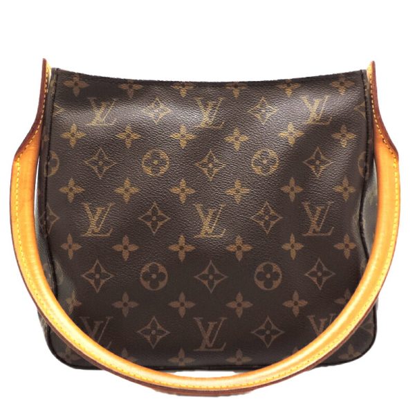 dh79790 2 Louis Vuitton Looping MM Monogram Shoulder Bag Brown