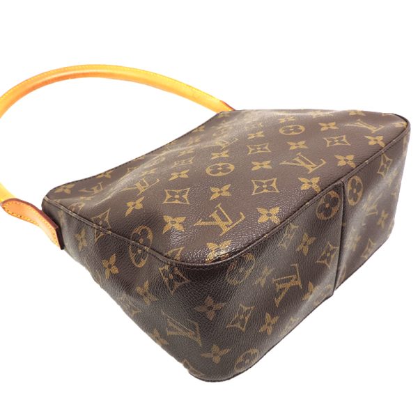 dh79790 3 Louis Vuitton Looping MM Monogram Shoulder Bag Brown