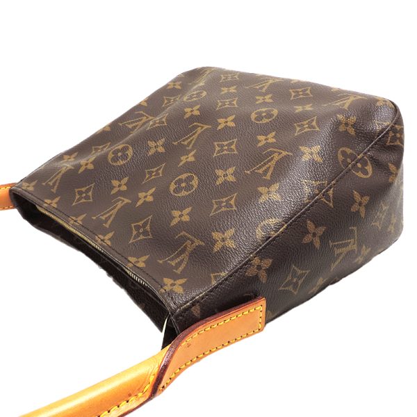 dh79790 4 Louis Vuitton Looping MM Monogram Shoulder Bag Brown