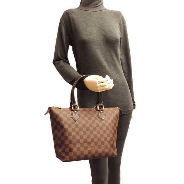 dh79791 9 Louis Vuitton Saleya PM Damier Tote Bag Brown